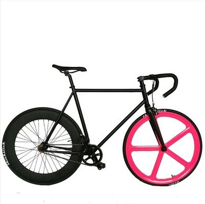 160kg Capacidade de carga Cores cinzentas Clássico de velocidade única Fixe de engrenagem fixa Bicicleta 1,6m comprimento