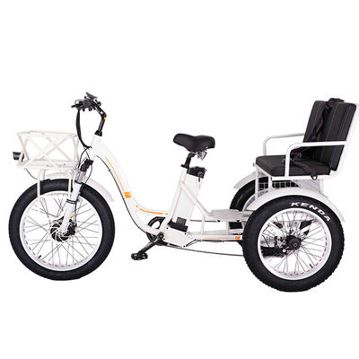 750W rodas dianteiras elétricas Rickshaw Trike com bateria de lítio de 21AH e 7 velocidades