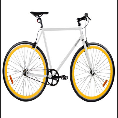 60cm Estrutura de aço Fixie Fixed Gear Bike Promax Duplo V Freio 700c Single Speed Track