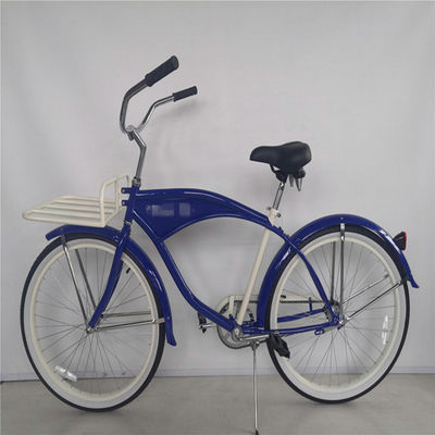 26 polegadas de parede branca custom Homens Beach Cruiser Bike com logotipo e pedais de plástico 15KG