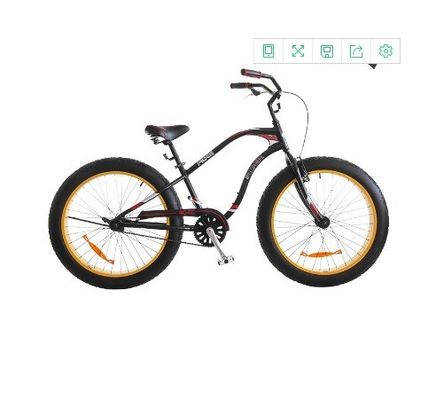 26 &quot;Roda tamanho pneu de gordura bicicleta bicicleta bicicleta de neve bicicleta com L 180MM tronco e construção durável