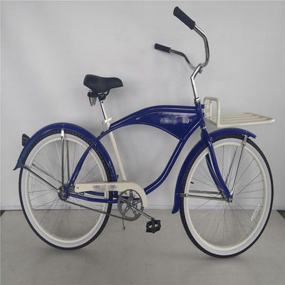 26 polegadas de parede branca custom Homens Beach Cruiser Bike com logotipo e pedais de plástico 15KG
