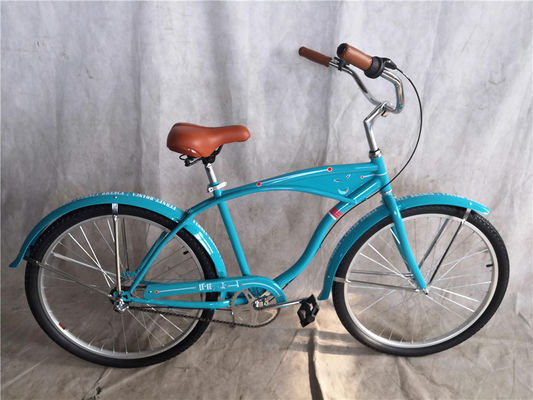 26 polegadas de parede branca custom Homens Beach Cruiser Bike com logotipo e pedais de plástico 15KG