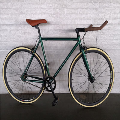Double V Brake 700c Bullhorn Handle Bar Fixed Gear Bike para Adultos Retro Vintage Classic