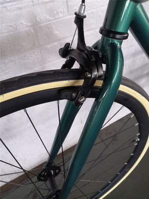 Double V Brake 700c Bullhorn Handle Bar Fixed Gear Bike para Adultos Retro Vintage Classic