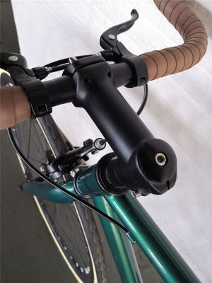 Double V Brake 700c Bullhorn Handle Bar Fixed Gear Bike para Adultos Retro Vintage Classic