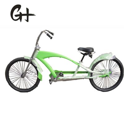 26&quot; Hi-Ten Steel Frame Adult Beach Cruiser Chopper Bike 17KG Peso Bruto 3,0 Pneus