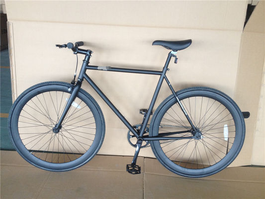 Custom Matt Black Fixie Bike Frame para Adultos 700C Single Speed Urban Fitness Cruiser