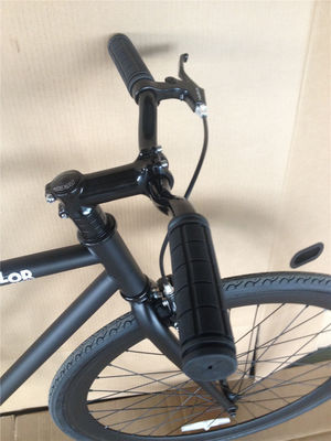 Custom Matt Black Fixie Bike Frame para Adultos 700C Single Speed Urban Fitness Cruiser