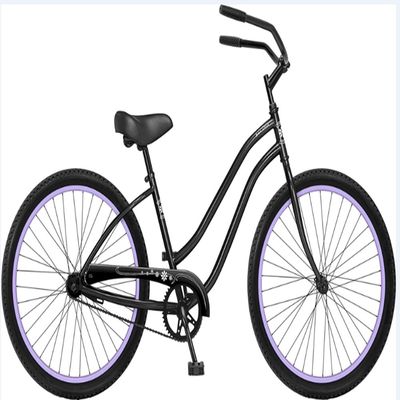 KMC Chain Cores pretas Urban Lady Single Speed Mulheres Beach Cruiser Bike para passeios descontraídos