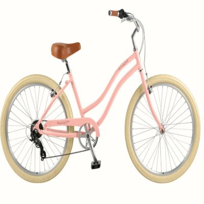 KMC Chain Cores pretas Urban Lady Single Speed Mulheres Beach Cruiser Bike para passeios descontraídos