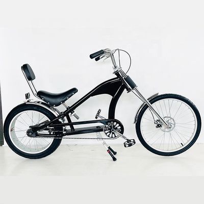 Peso bruto 25,0 kg 24-20 &quot; Single Speed Adult Chopper Bike com garfo de aço do OEM