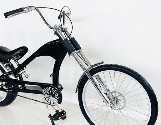 Peso bruto 25,0 kg 24-20 &quot; Single Speed Adult Chopper Bike com garfo de aço do OEM