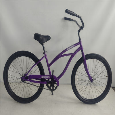 Passo através do design 26 polegadas Beach Cruiser Bike com freio de pé e cor branca