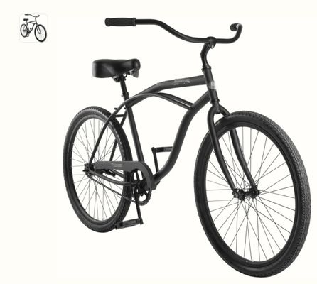 Bicicletas de cruzeiro de praia clássicas masculinas de cor vermelha com assento grande e confortável