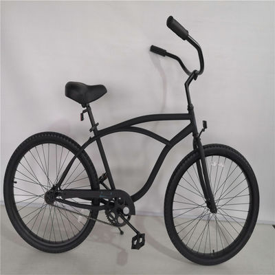 Bicicletas de cruzeiro de praia clássicas masculinas de cor vermelha com assento grande e confortável