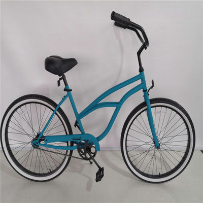 Bicicletas de cruzeiro de praia clássicas masculinas de cor vermelha com assento grande e confortável