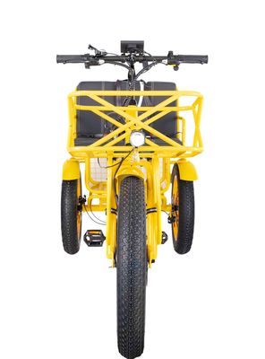 Rickshaw elétrico 750W Motor BaFang dianteiro 21AH Bateria de lítio 60KM EUA Adultos 24 &quot;Fat Snow Big Pneus Assento do passageiro