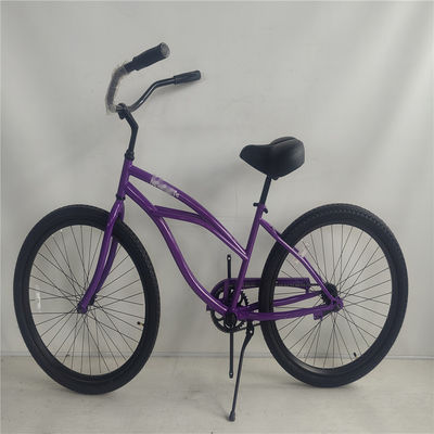 150 kg Capacidade de carga Bicicleta de cruzeiro feminina de velocidade única Bicicleta de praia urbana de 26 polegadas