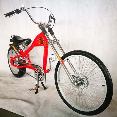 24&quot; V Brake/ Disc Brakes 4.0 Pneus Single Speed Chopper Bike para o mercado americano