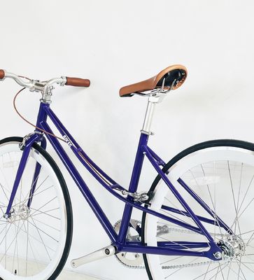 700C Lady Women Gril CE EUA Customizado Single Speed Step Through Fixed Gear City Bike