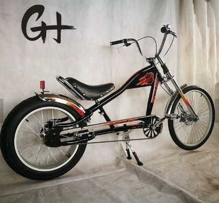 2020 24&quot;-20&quot; Single Speed OEM/ODM Made in Big Adult CE Chopper Bike com garfo de alumínio