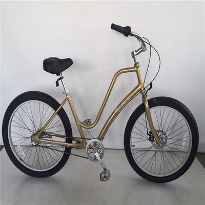 26 polegadas 3 velocidade Conforto híbrido passo através de bicicleta Beach Cruiser com logotipo personalizado