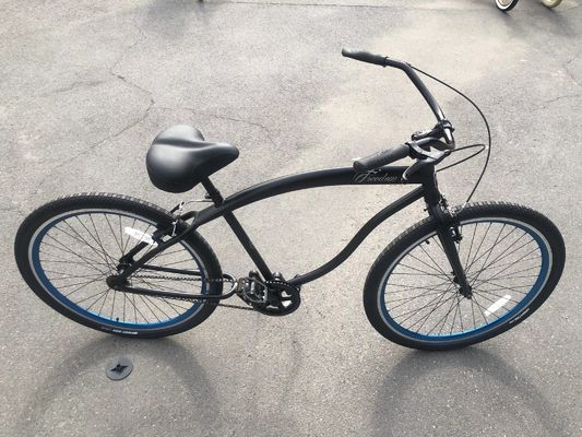 7 Speed City Bike com pneu sólido de 24 polegadas e material de borda de alumínio Design dobrável