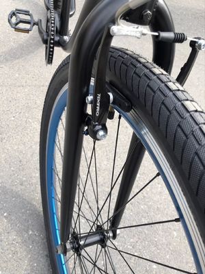 7 Speed City Bike com pneu sólido de 24 polegadas e material de borda de alumínio Design dobrável