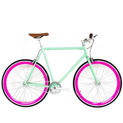 700C Bicicleta de velocidade fixa única com estrutura de aço Hi-Ten e certificação CE CPSC