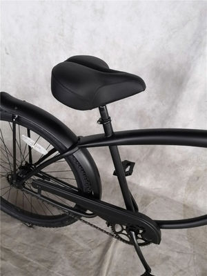 26 polegadas Adultos Homens Comforto de Velocidade Única Cruzeiro de Praia Bicicleta Prata Pronta para Envio