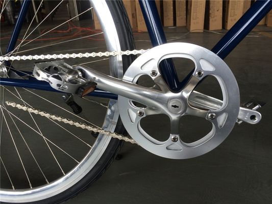 Lasco Adult Men Single Speed Retro Bike Vintage 4130 City Bikes Bicicletas híbridas de cromoly 700 * 25C