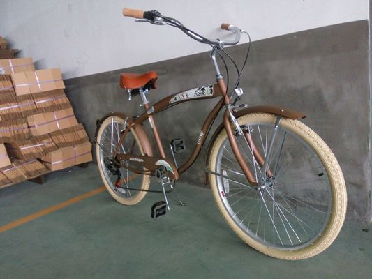 26&quot; SHIMANO 7 velocidades Verde CE OEM 2.125 Cor Pneus mercado dos EUA Adultos Homens cruzeiro de praia Bike