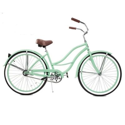 Quadro de aço de 26 polegadas Quadro duro 3 velocidades de bicicleta de cruzeiro de praia para adultos Homens e mulheres