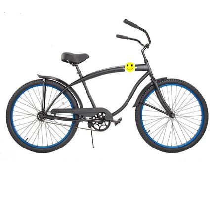Quadro de aço de 26 polegadas Quadro duro 3 velocidades de bicicleta de cruzeiro de praia para adultos Homens e mulheres