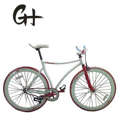 Customizado CE Hi-Ten Steel Frame 700C Single Speed Fixed Gear Bike para meninos