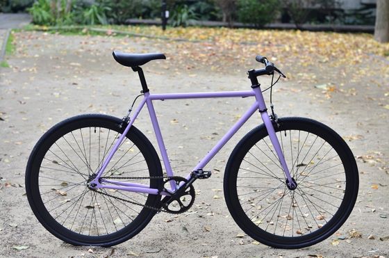 Quando Hub Cor preta Personalizar 700x28C Estrutura de aço Vintage Fixie Bicicleta de engrenagem fixa