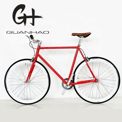 USA OEM Sport Fixie Bikes com hubs de rolamentos selados e colorido quadro de aço Hi-Ten