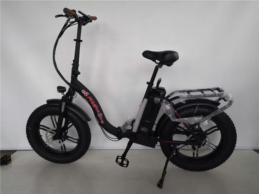 20 polegadas de pneu de gordura Ebike mais potente cor vermelha bicicleta elétrica dobrável com tronco de liga