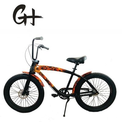USA Homens 24&quot; 3,0 Fat Tire Alumínio Frame Beach Cruiser Bike com freio de disco
