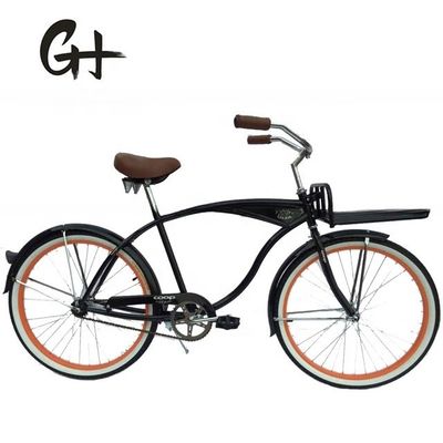 Logotipo personalizado de 26&quot; Monoposto de velocidade única travagem Beach Cruiser Bike para homens nos EUA