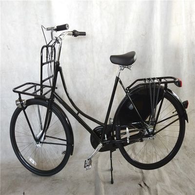 Bicicletas holandesas de 28 polegadas em Amsterdã Classic Oma Fiets Quadro duro 22 kg Peso bruto