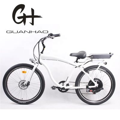 High Speed 26&quot; Electric Beach Cruiser Bike com motor de 1000W e bateria de lítio de 48V 14Ah
