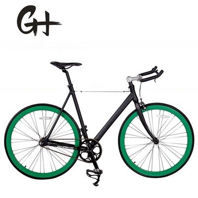 USA CE Track Fixie Bike 700C Frame de alumínio OEM Single Speed com tronco de liga de alumínio