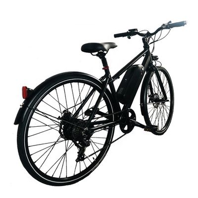 26 "Motor do centro traseiro 24V 250W 14AH Bateria de lítio Quadro de alumínio Shimano 7 velocidades Elétrico City Lady Bike