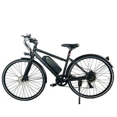 26 "Motor do centro traseiro 24V 250W 14AH Bateria de lítio Quadro de alumínio Shimano 7 velocidades Elétrico City Lady Bike