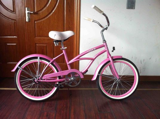 20&quot; Single Speed Coaster Brake Rosa Logotipo OEM Americano Mini Kid Small Frame CE Girl Beach Cruiser Bicicleta