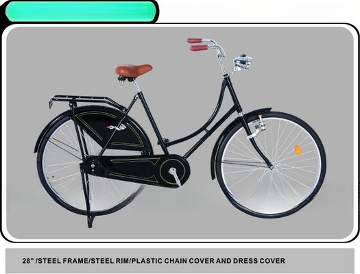 Compre a sua bicicleta holandesa de 28 polegadas em preto clássico.