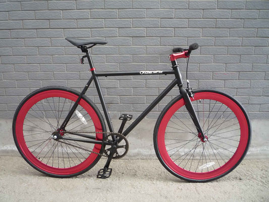 700c Bicicleta de engrenagem fixa com estrutura rígida Tipo de amortecedor não traseiro e material de borda de alumínio