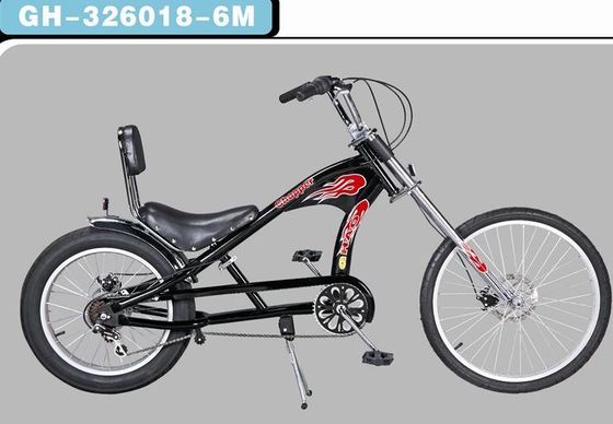 20'-24' Chopper Bike em preto inteiro com material de garfo de liga de alumínio e pneu gordo